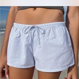 Brandy Melville Mary Lou Striped Linen Shorts